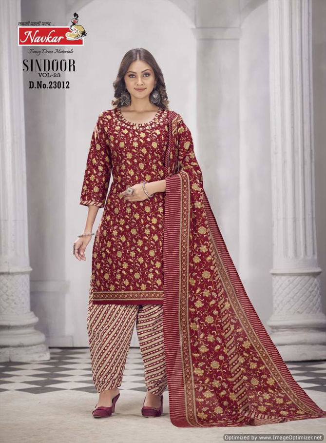 Sindoor Vol 23 By Navkar Pure Cotton Printed Readymade Dress Wholesale Shop In Surat